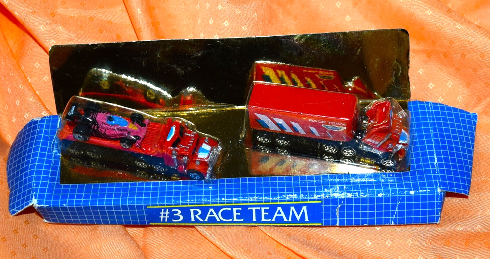 Super Micro Machines Semi Truck Collection - #3 RACE TEAM Vtg 1989 New/ Lost box